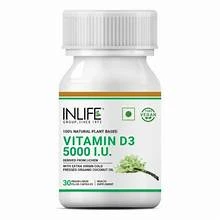 INLIFE VITAMIN D3 5000 I. U. VEGAN