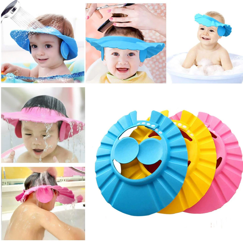 BABY SHOWER CAP BATHING CAP - 2 PCS