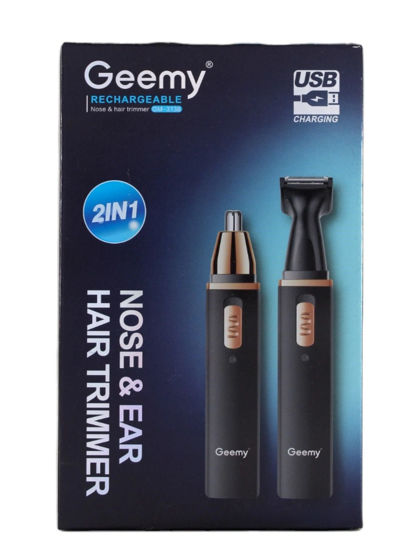 Multifunctional Rechargeable Nose And Ear Hair Trimmer Machine black